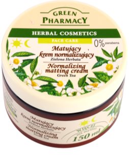 Green Pharmacy Face Care Green Tea creme matificante  para pele oleosa e mista