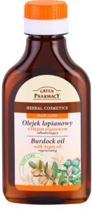 Green Pharmacy Hair Care Argan Oil óleo de bardana para cabelo com efeito regenerador