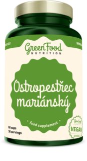 GreenFood Nutrition Ostropestřec mariánský doplněk stravy  pro podporu funkce jater