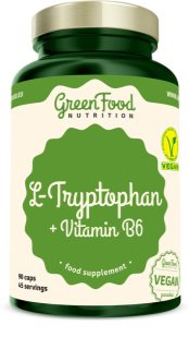 GreenFood Nutrition L-Tryptophan + Vitamin B6 podpora správneho fungovania organizmu pre duševnú pohodu
