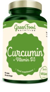 GreenFood Nutrition Curcumin + Vitamin D3 podpora imunity