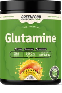 GreenFood Nutrition Performance Glutamine podpora tvorby svalové hmoty