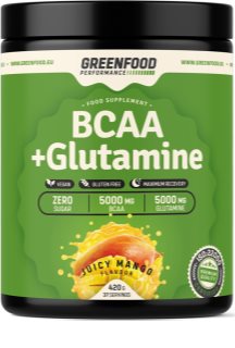 GreenFood Nutrition Performance BCAA + Glutamine regenerace a růst svalů