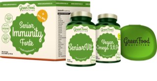 GreenFood Nutrition Senior Immunity Forte + Pillbox podpora imunity