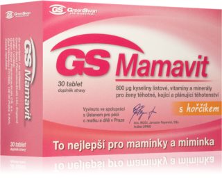 GS Mamavit se zinkem kombinace vitamínů a minerálů pro období plánování těhotenství, těhotenství a kojení