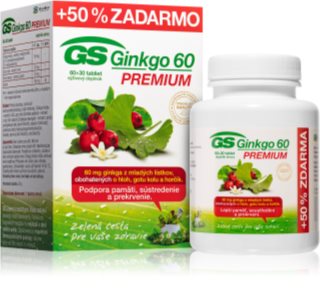 GS Ginkgo 60 Premium lepší paměť, soustředění a prokrvení končetin