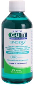 G.U.M Gingidex 0,06% Apa de gura impotriva placii dentare si a gingivitei. fară alcool