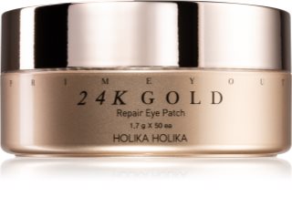 Holika Holika Prime Youth 24K Gold hidrogel maska za predel okoli oči z 24-karatnim zlatom