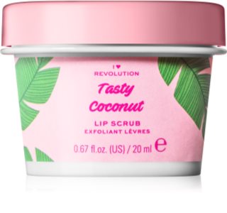 I Heart Revolution Tasty Coconut Läpp-skrubb  med kokosnötolja
