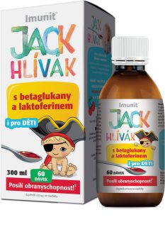 IMUNIT JACK HLÍVÁK sirup sirup s višňovou příchutí pro podporu dětské imunity