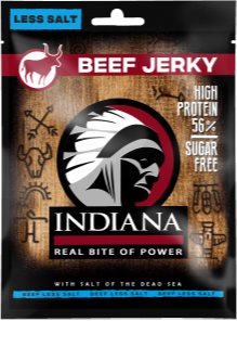 Indiana Jerky Beef Less Salt sušené maso hovězí