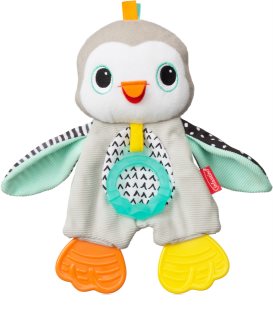 Infantino Cuddly Teether Penguin βελούδινο παιχνίδι με μασητικό