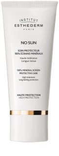 Institut Esthederm No Sun protetor solar 100% mineral para o rosto e corpo de alta proteção UV