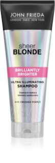 John Frieda Sheer Blonde Brilliantly Brighter Färgskyddande schampo för blont hår Med pärlglans