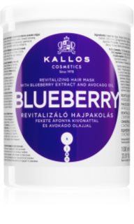 Kallos KJMN Professional Blueberry revitalising mask for dry, damaged, chemically treated hair