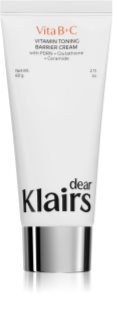 Dear Klairs Vitamin Toning Barrier Cream роз'яснюючий зволожуючий крем для зміцнення шкірного бар’єра 60 гр