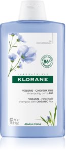 Klorane Flax Fiber Bio σαμπουάν για απαλά και ισχνά μαλλιά