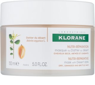 Klorane Desert Date подхранваща маска  за крехка и стресирана коса