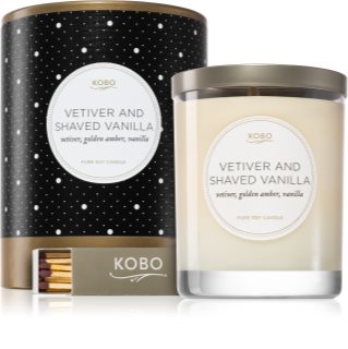 KOBO Coterie Vetiver and Shaved Vanilla bougie parfumée