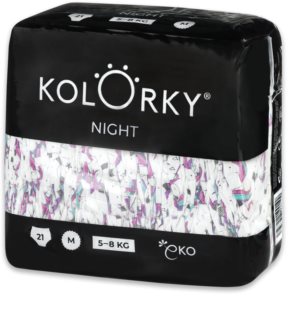 Kolorky Night Unicorn pañales ecológicos para protección total durante la noche