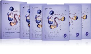 KORIKA SuperFruits arcmaszk szett kedvezményes áron  Blueberry (méregtelenítő hatással)