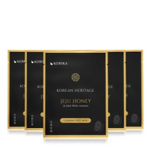 KORIKA Korean Heritage face mask set at a reduced price Jeju honey & AHA - BHA complex sheet mask (For Perfect Skin Cleansing)