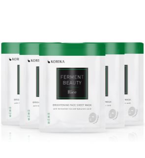 KORIKA FermentBeauty Rice and Hyaluronic Acid face mask set at a reduced price