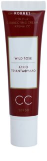 Korres Wild Rose posvjetljujuća CC krema SPF 30