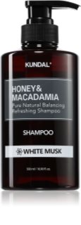 KUNDAL Honey & Macadamia White Musk natural shampoo for dry and damaged hair 500 ml