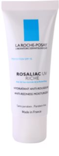 La Roche-Posay Rosaliac UV Riche поживний заспокоюючий крем для чутливої шкіри схильної до почервонінь SPF 15