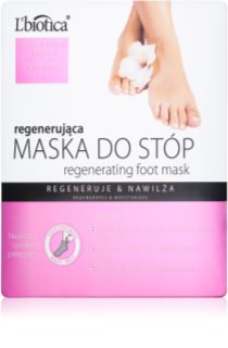 L’biotica Masks regenerierende Maske für die Füße in Sockenform