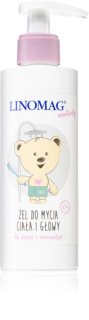 Linomag Emolienty Shampoo & Shower Gel Shower Gel And Shampoo 2 In 1 for Children from Birth