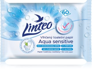 Linteo Aqua Sensitive fugtet toiletpapir 60 stk.