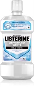 Listerine Advanced White Mild Taste elixir com efeito branqueador