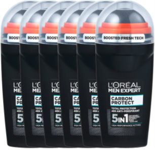 L’Oréal Paris Men Expert Carbon Protect antitranspirante roll-on (formato ahorro)