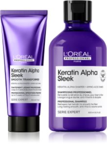 L’Oréal Professionnel Keratin Alpha Sleek ensemble pour lisser les cheveux