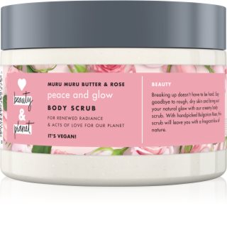 Love Beauty & Planet Peace and Glow scrub delicato corpo