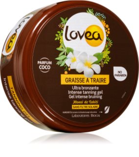 Lovea Tanning Gel Coco creme gel intensivo para bronzeamento