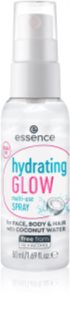 Essence Hydrating Glow leichtes Multifunktionsspray für Gesicht, Körper und Haare