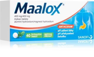 Maalox Maalox 400 mg/400 mg tablety