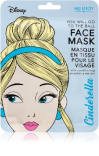 Mad Beauty Disney Princess Cinderella plátenná maska pre rozjasnenie a vitalitu pleti