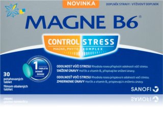 Magne B6 Stress Control doplněk stravy  s vysokým obsahem hořčíku