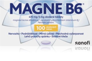 Magne B6 Magne B6  470mg/5mg  potahované tablety