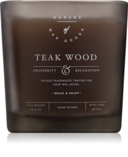 Makers of Wax Goods Teak Wood vela perfumada