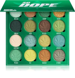 Makeup Obsession So Dope paletă cu farduri de ochi cu ulei de canepa