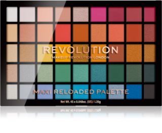 Makeup Revolution Maxi Reloaded Palette παλέτα με σκιές ματιών σε πούδρα