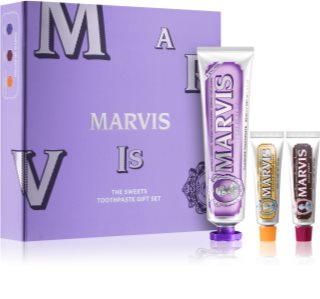 Marvis The Sweets Toothpaste Gift Set dentifrice (3 pcs) coffret cadeau