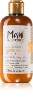 Maui Moisture Curl Quench + Coconut Oil drėkinamasis pienelis banguotiems ir garbanotiems plaukams