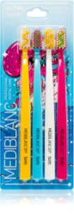 MEDIBLANC 5490 Ultra Soft Limited edition cepillo de dientes ultra-suave (edición limitada de verano) 4 ud