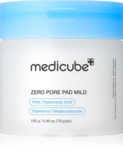 medicube Zero Pore Pad Mild esfoliante em disco de algodão para pele sensível 70 un.